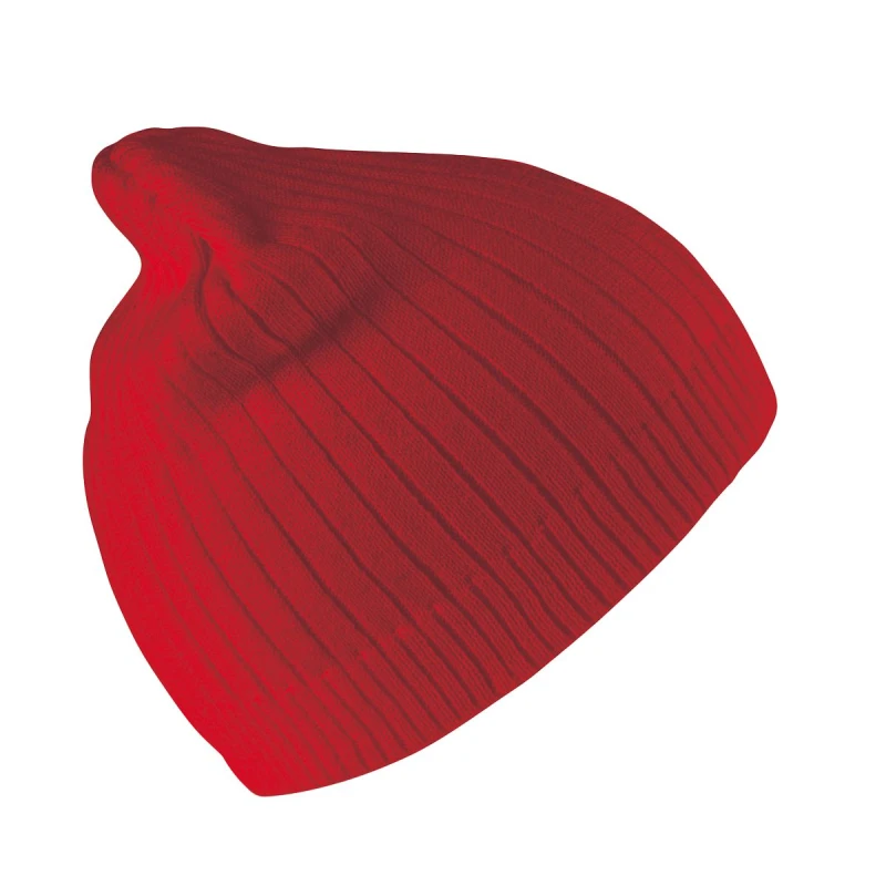 Image of Result Result Men Double Knit Beanie in Red Red One Size Male 5063425926091