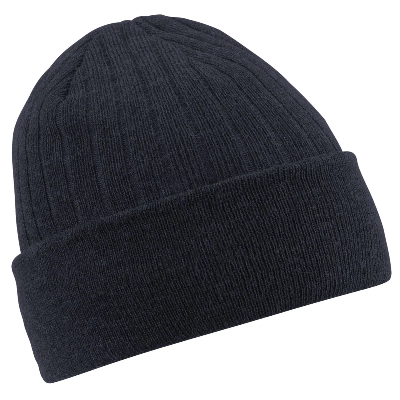 Image of Beechfield Beechfield Men Thinsulate Beanie in Dark Grey Dark Grey One Size Male 5063425046072