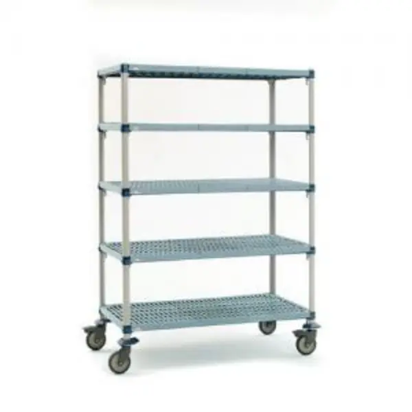 Image of Metromax Q Polymer Shelving, Mobile, 5 Shelves, 2055 H x 1067 W x 457D (mm)