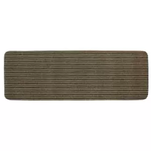Image of JVL Infinity Scraper Runner Mat, 50x150cm - Beige