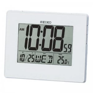 Image of Seiko LCD Alarm Calendar Clock