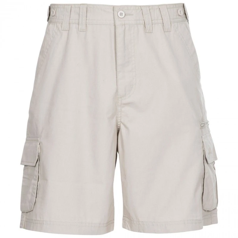 Image of Trespass Trespass Men Gally Water Repellent Hiking Cargo Shorts in Medium Beige Size: Small Medium Beige S Male 5059269479800