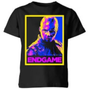 Image of Avengers Endgame Nebula Poster Kids T-Shirt - Black - 5-6 Years