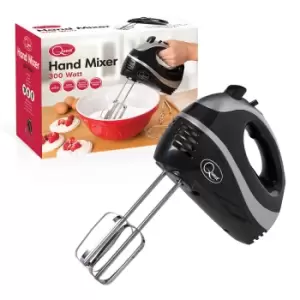 Image of Quest 35810 300W Professional Hand Mixer - Black/Silver