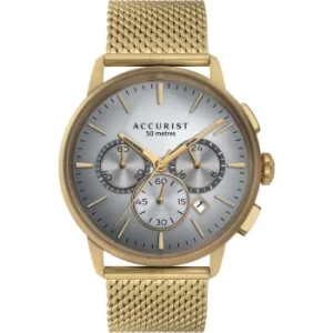 Image of Mens Accurist Mens Chronograph Mesh Bracelet Chronograph Watch