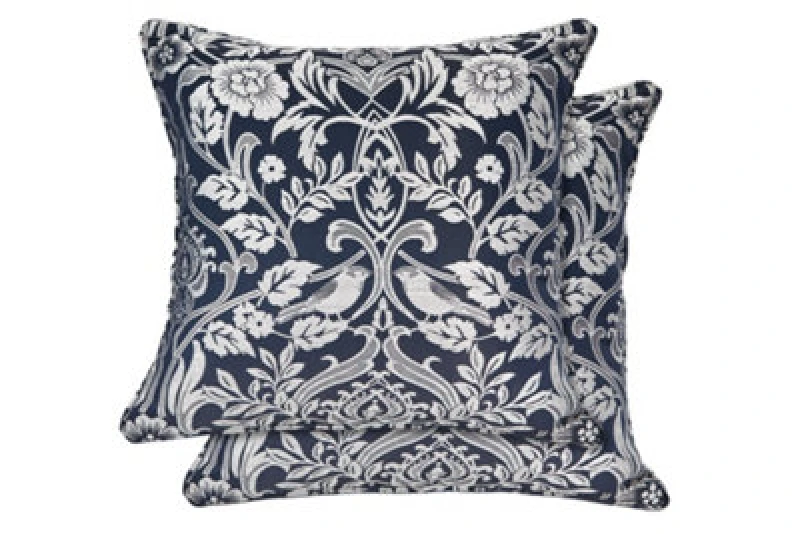 Image of Harrow Cushion Cover In Navy Blue