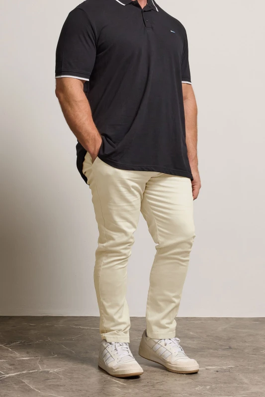 Image of BadRhino BadRhino Men Stretch Chinos in Medium Beige Size: 46S Medium Beige 46S Male 5059738433302