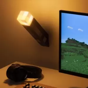 Image of Minecraft Light-Up Wall Torch Light, Plastic