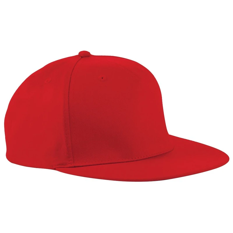 Image of Beechfield Beechfield Men 5 Panel Retro Rapper Cap in Red Red One Size Male 5055747771336