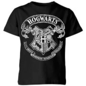 Image of Harry Potter Hogwarts Crest Kids T-Shirt - Black - 3-4 Years