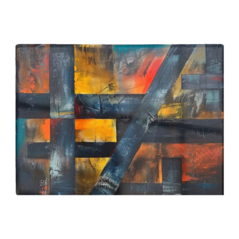 Image of Warren Reed Designer Geometric Interplay: Abstract Patterns Chopping Board