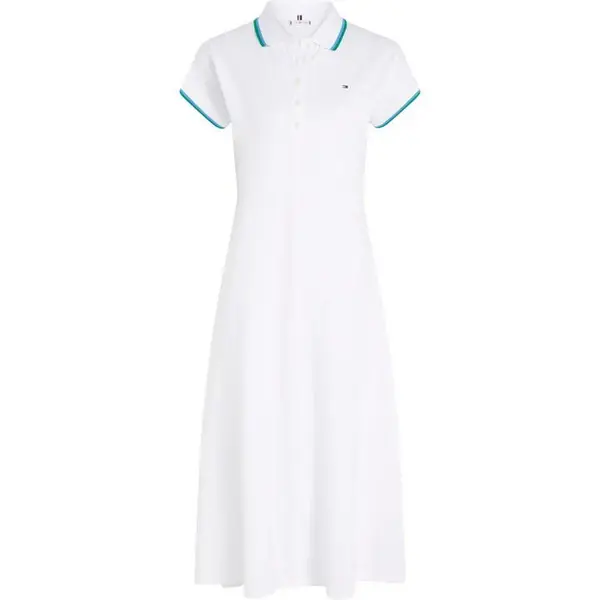 Image of Tommy Hilfiger Tommy KnLgt Polo Drs Ld43 Polo Dresses 8 (XS) White 68619401310