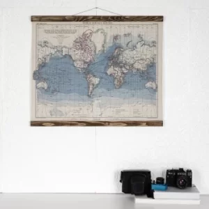 Image of Map114 Multicolor Decorative Framed MDF Painting