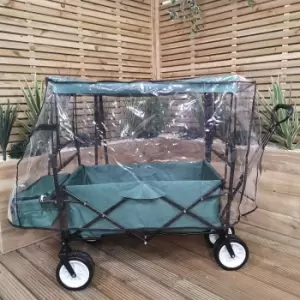 Image of Clear Waterproof Cover Only for Folding Festival Camping Storage Trolley
