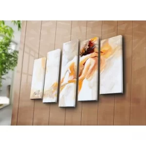 Image of 5PATK-205 Multicolor Decorative Canvas Painting (5 Pieces)