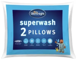 Image of Silentnight Superwash Medium Firm Pillows - 2 Pack