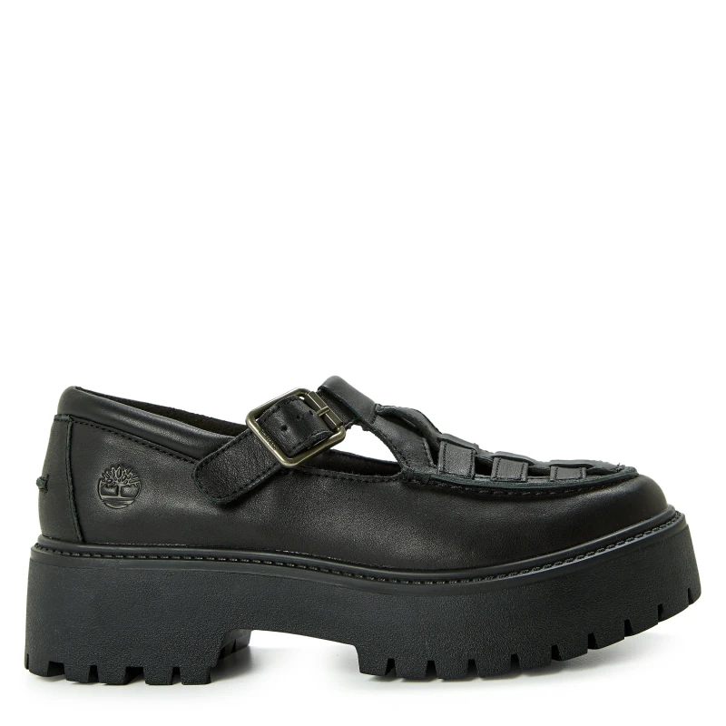 Image of Timberland Womens Buckle Shoe Natural Mary Janes Blk Full Grain female 3.5 (36)
