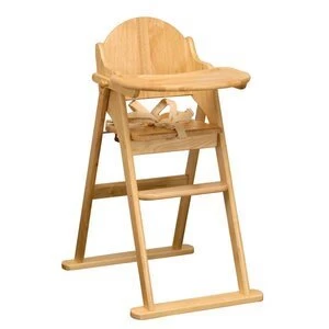 Image of East Coast Nursery Folding Highchair Natural