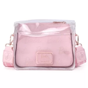 Image of Loungefly Barbie Rose Gold Lock Crossbody