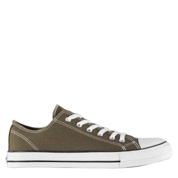 Image of SoulCal Canvas Low Mens Trainers - Khaki