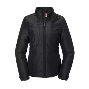 Image of Russell Womens/Ladies Cross Padded Jacket (L) (Black)