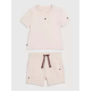 Image of Tommy Hilfiger Baby Essential Short Set - Pink