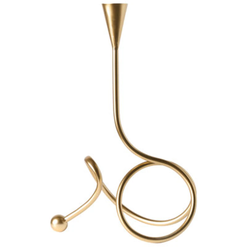 Image of Beliani Candle Holder Arouca Metal 40 Cm Gold