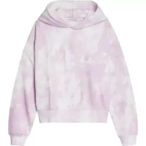 Image of Calvin Klein Jeans Cloud AOP OTH Hoodie - Pink