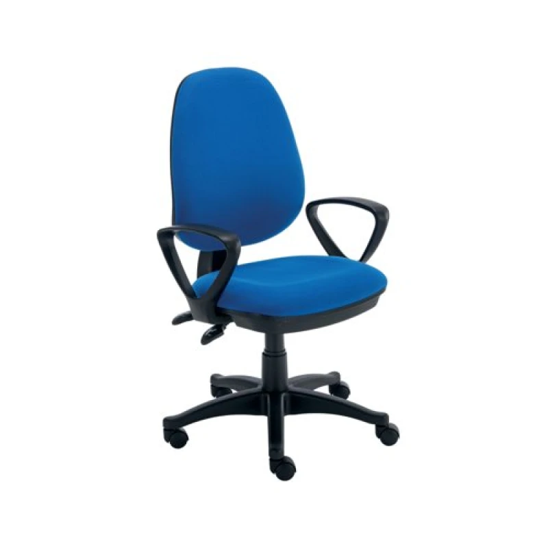 Image of Astin Nesta Operator Chair with Fixed Arms 590x900x1050mm Royal Blue KF810927