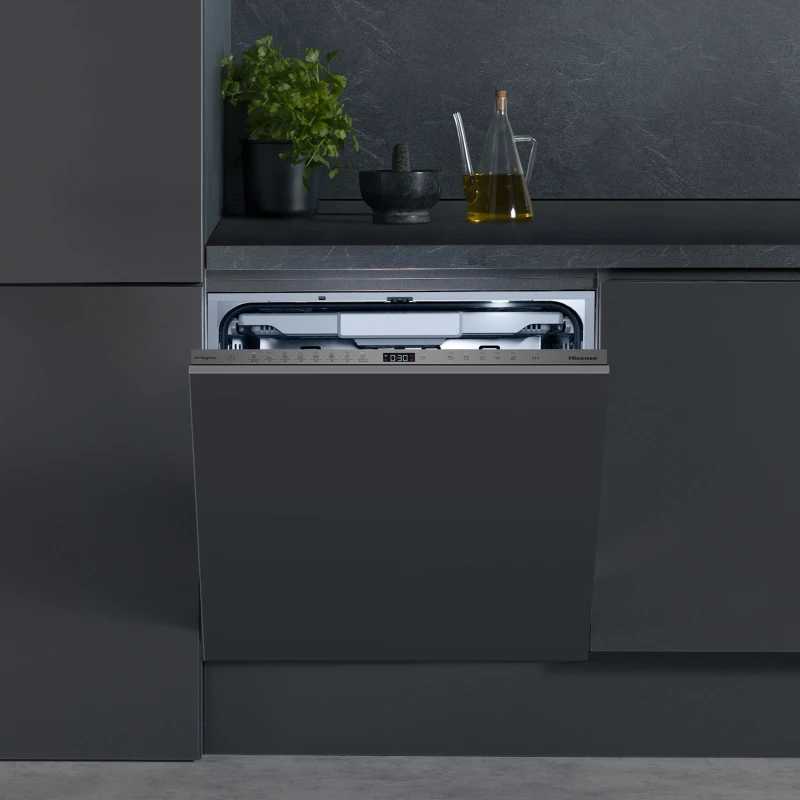 Image of Hisense Integrated Dishwasher - Smart WiFi A-Rated Auto Dry 16 place settings HV693A60UVADUK -