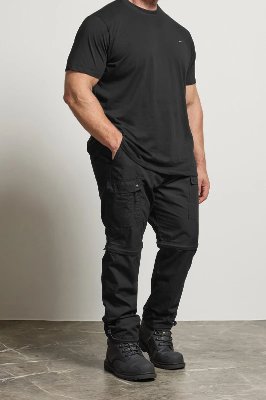 Image of BadRhino BadRhino Men Zip Off Trekking Trousers in Black Size: 38 Black 38 Male 5063589190697