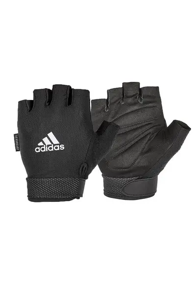 Image of Adidas Adjustable Essential Gym Gloves White