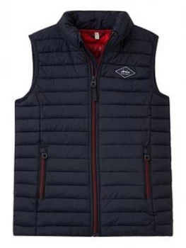 Image of Joules Boys Crofton Packaway Padded Gilet - Navy