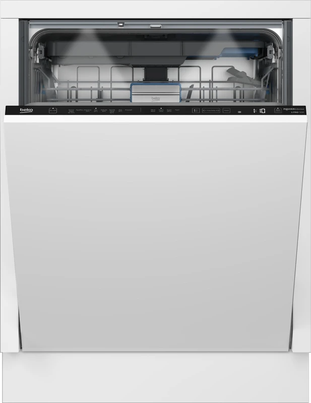 Image of Beko BDIN38540P Fully Integrated Full Size Dishwasher - Black Control Panel with Sliding Door Kit - C Rated