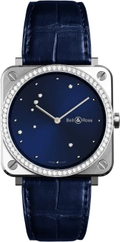 Image of Bell & Ross Watch BRS Blue Diamond Eagle Diamonds