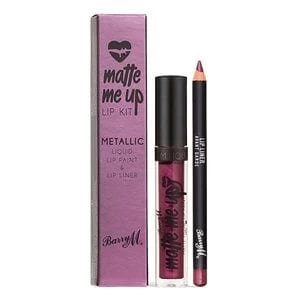 Image of Barry M Matte Me Up Metallic Lip Kit Avant Garde