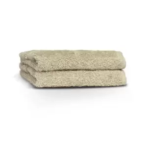 Image of Loft Combed Cotton 2 Pack Face Cloth Oatmeal