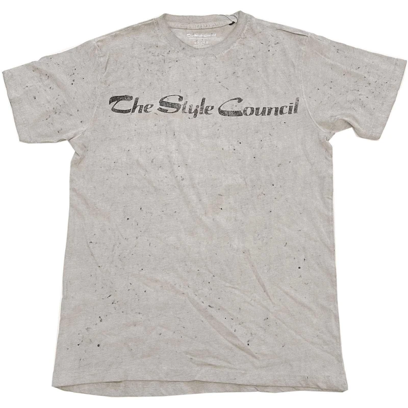 Image of The Style Council Mens Logo Cotton T-Shirt in Light Sand Size: Small Light Sand Male S