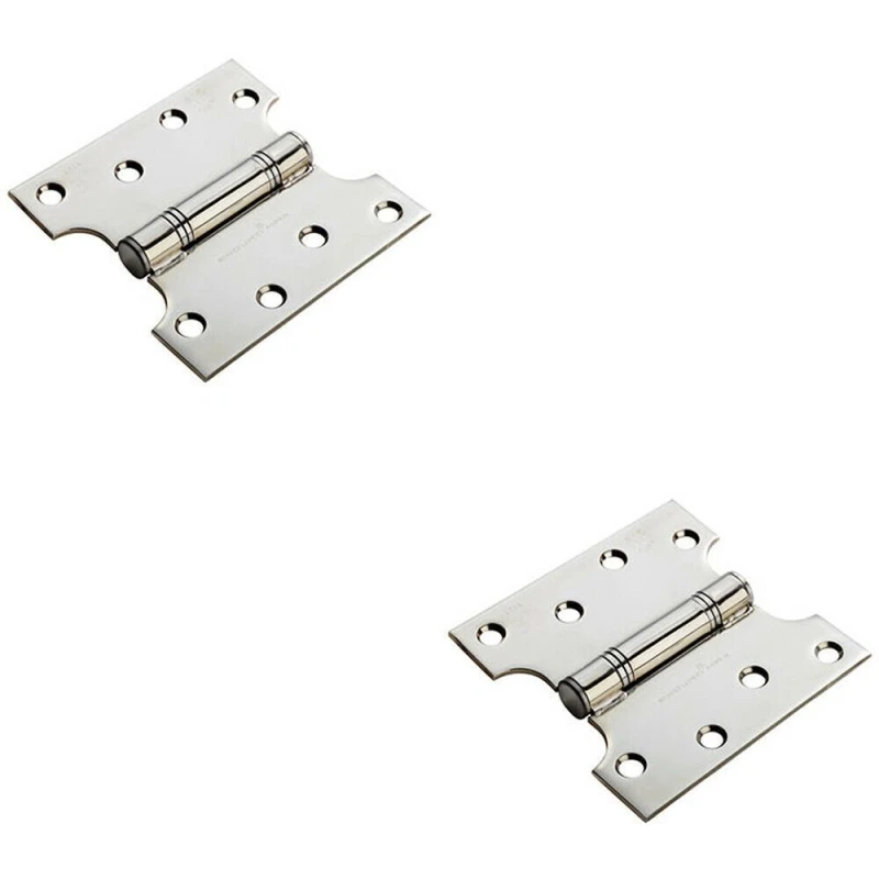 Image of Loops 2x PAIR 101.6 x 101.6 x 3mm Parliament Hinge Stainless Steel Internal Door Metallics