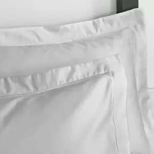 Image of Bianca Luxury 100% Cotton Sateen 800 Thread Count Oxford Pillow Case, Silver