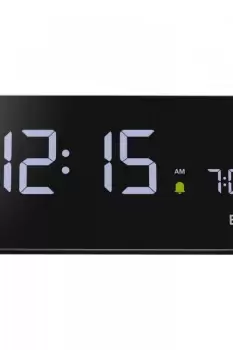 Image of Braun Clocks Black Wireless Charging Alarm Clock BC21BUK