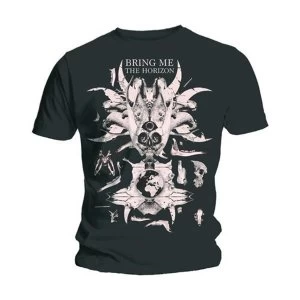 Image of Bring Me The Horizon - Skull & Bones Unisex XX-Large T-Shirt - Black