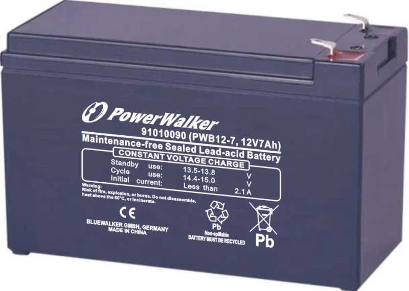 Image of PowerWalker PWB12-7 Sealed Lead Acid (VRLA) 12 V 7 Ah