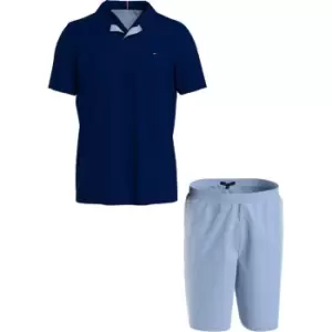 Image of Tommy Hilfiger Ss Tee Woven Short Set - Blue
