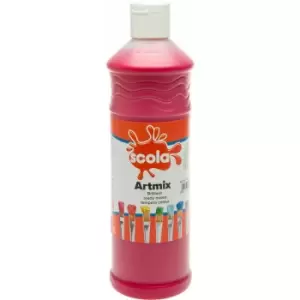 Image of AM600/24 Artmix Ready-mix Paint 600ml - Red - Scola