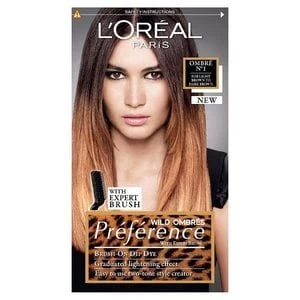 Image of Preference Wild Ombre 01 Hair Dye For Dark Brown Hair Brunette