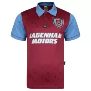 Image of West Ham 1995-1996 Home Retro Shirt