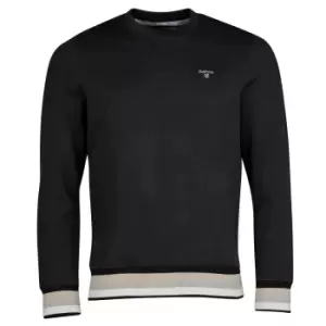 Image of Barbour Mens Kirklington Crew Black Medium