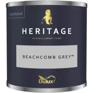 Image of Dulux Heritage Velvet Matt Beachcomb Grey Matt Emulsion Paint 125ml