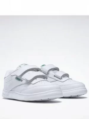 Image of Reebok Club C Shoes, White/Green/Blue, Size 9